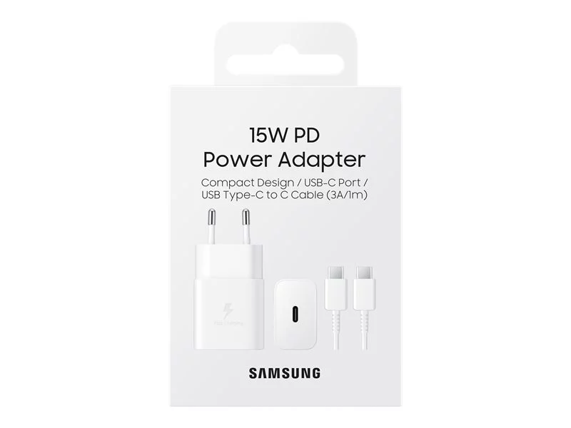 Samsung EP-T1510 USB-C-Ladegerät 15 W mit Kabel – Weiß