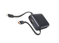Swissten Powerbank 10.000 mAh – Ingebouwde USB-C & Lightning Kabels – Zilver - Laad Centrum