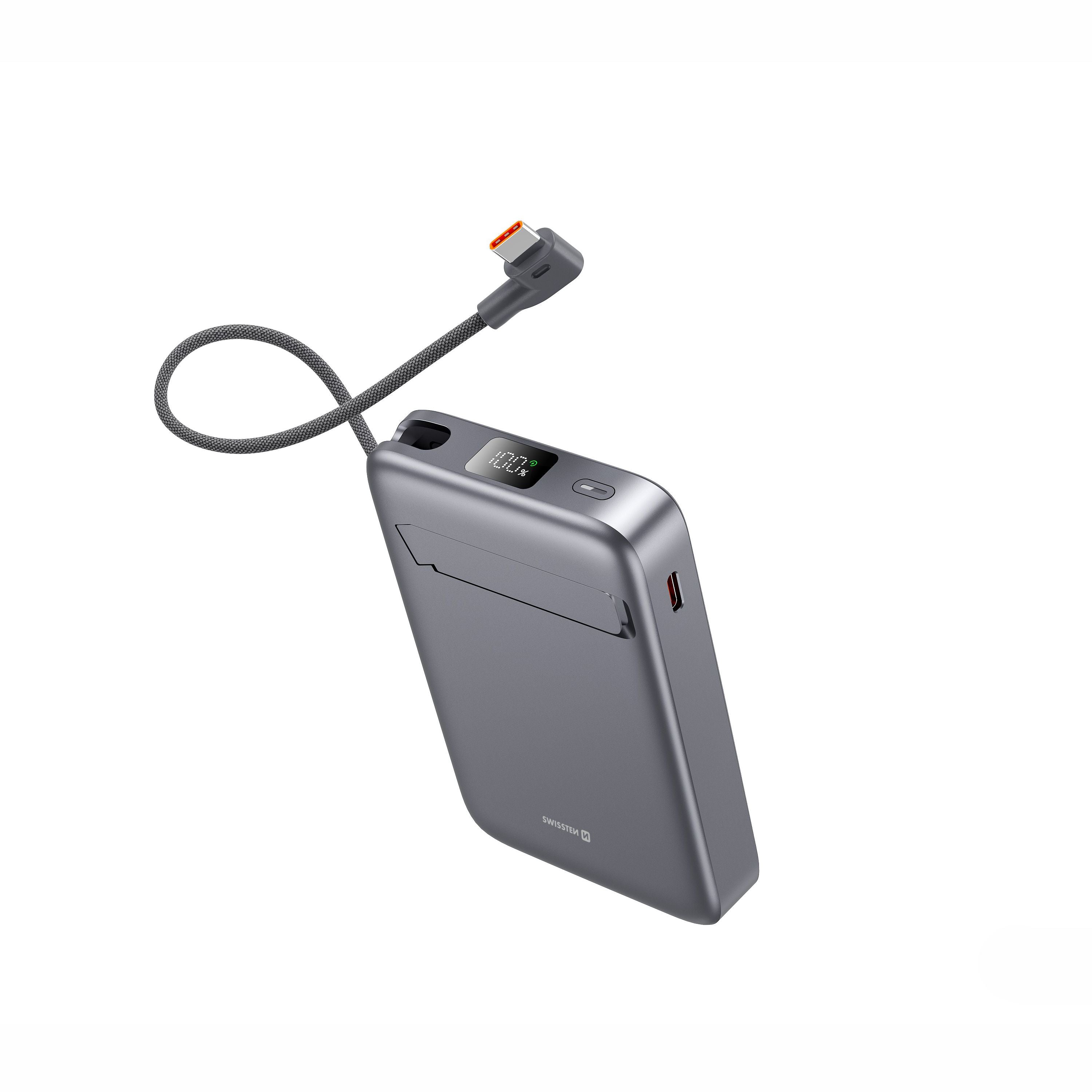 Swissten MagSafe Powerbank 15W – 10.000 mAh – Zwart - Laad Centrum