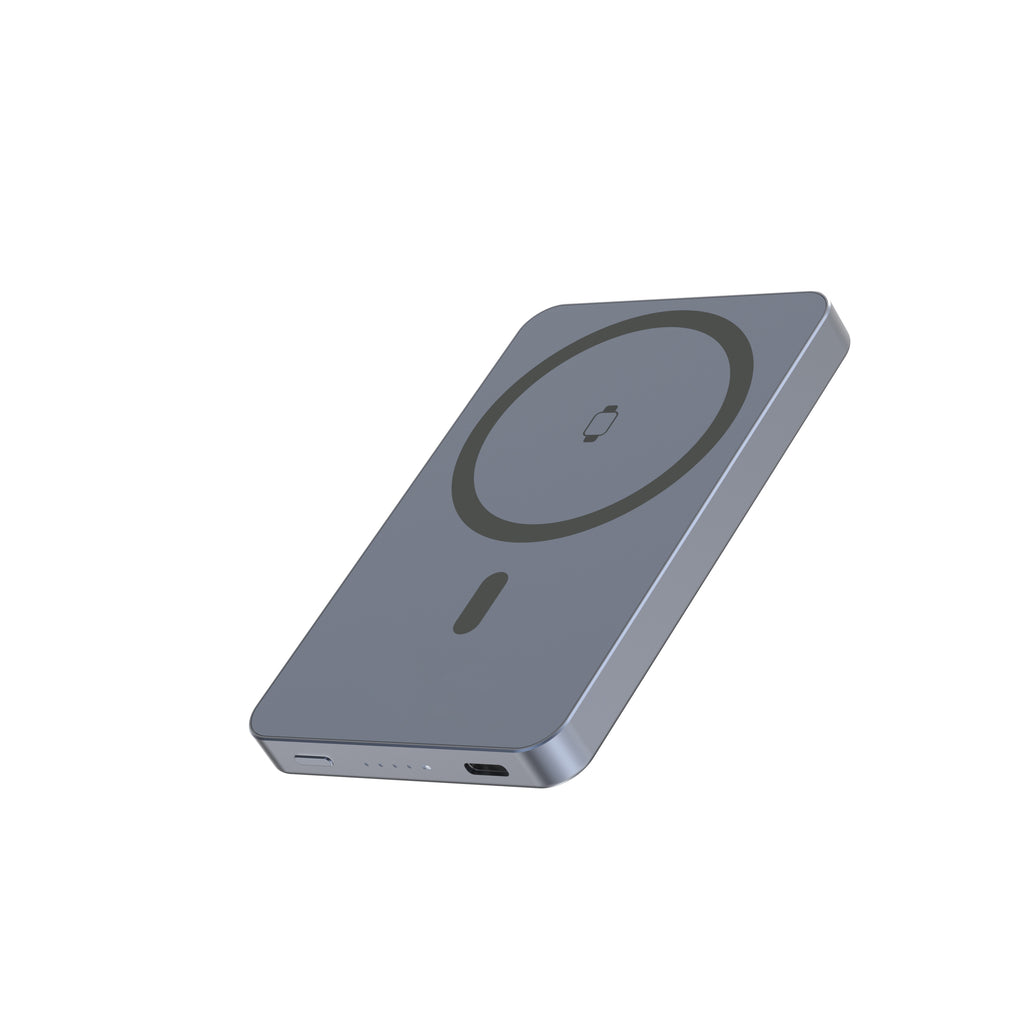 Swissten Fusion MagSafe Powerbank – 5.000 mAh – Zilver - Laad Centrum