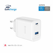 Swissten Core 45W GaN-Ladegerät – Weiß – 22071330