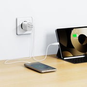 Swissten Edge 35W USB-C- und USB-A-Ladegerät – Weiß – 22071717