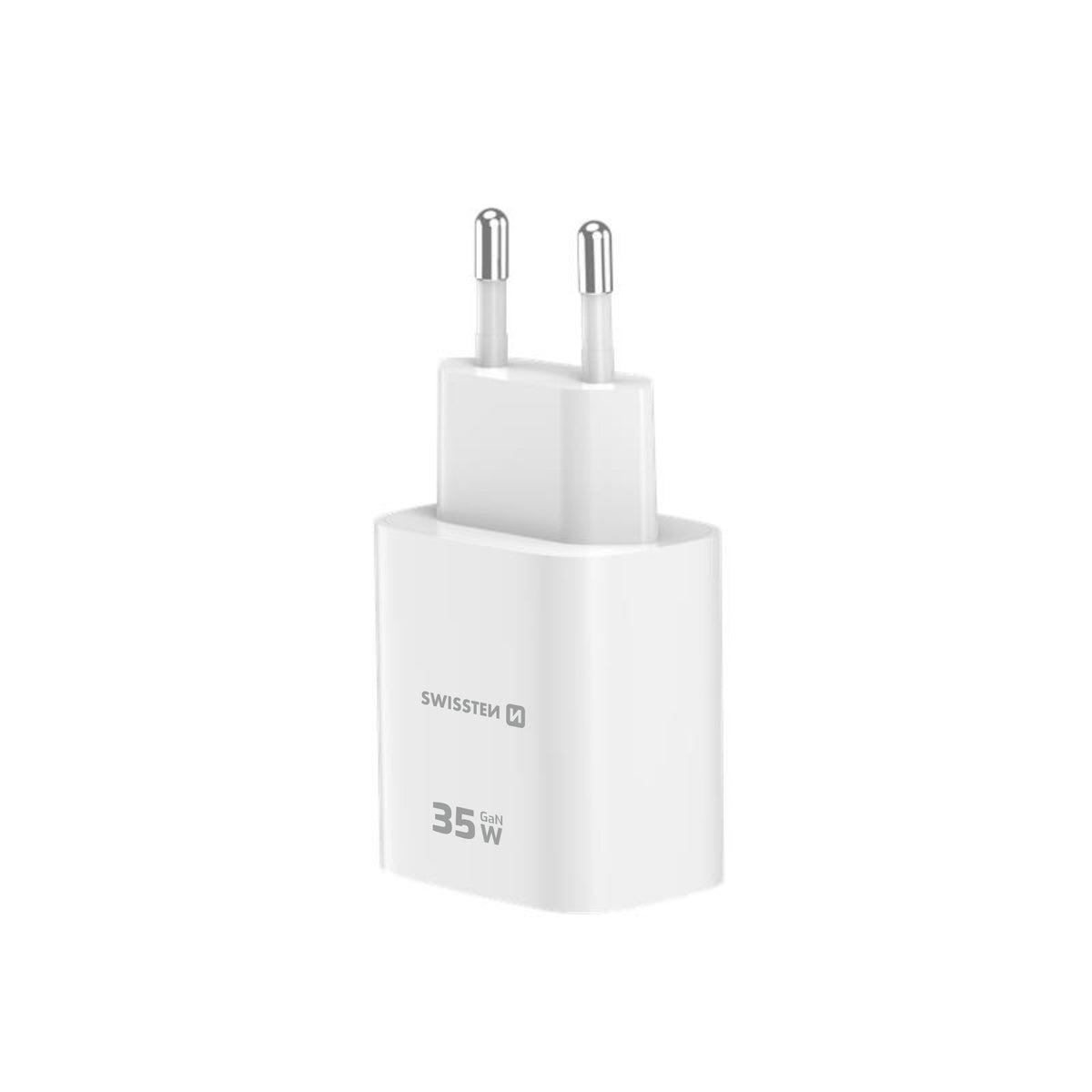 Swissten Edge 35W USB-C- und USB-A-Ladegerät – Weiß – 22071717