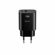 Swissten Edge 45W GaN-Ladegerät mit USB-C und USB-A – Schwarz