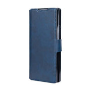 Rixus Wallet-Hülle mit Stifthalter für Samsung Galaxy Z Fold5 – Blau