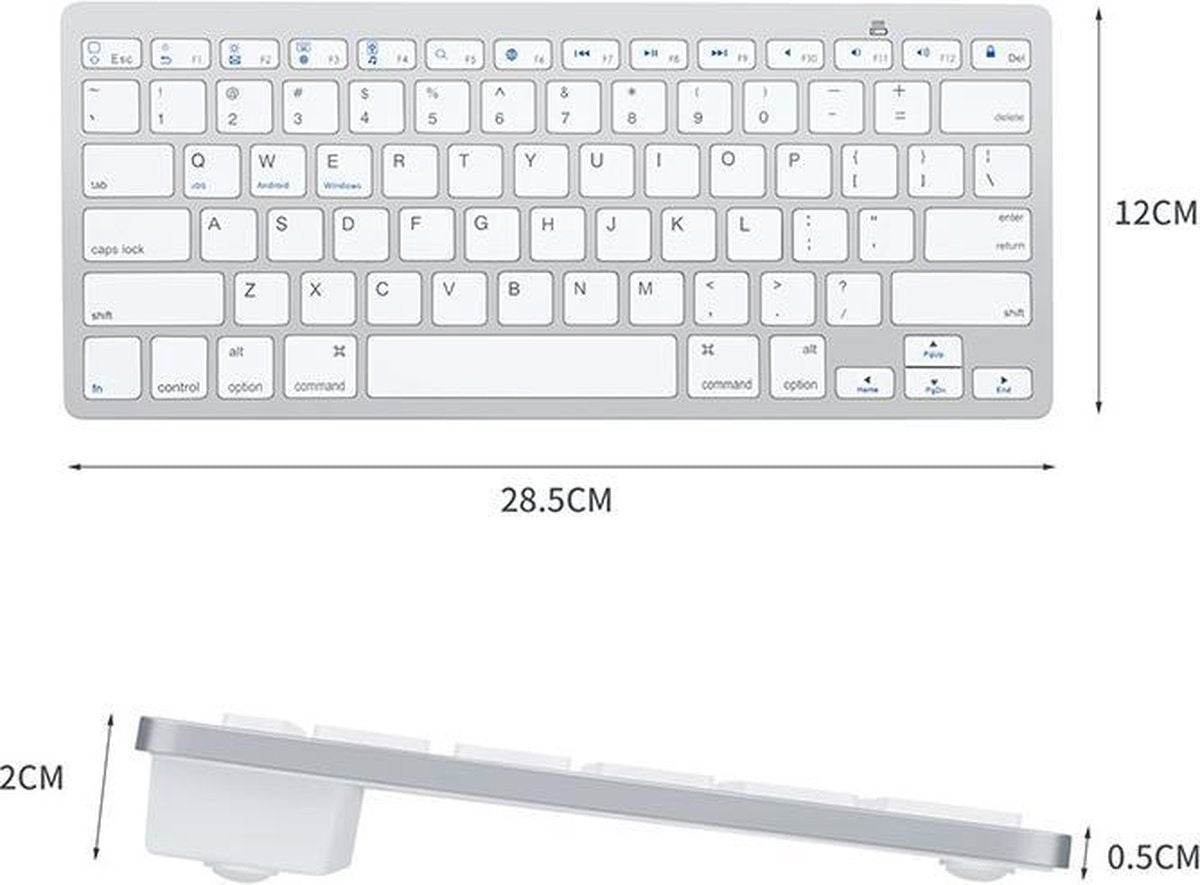 Ultraschlanke kabellose Tastatur (schwarz)