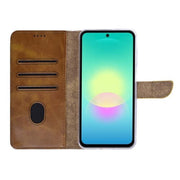 Rixus Bookcase für Samsung Galaxy A27 – Hellbraun