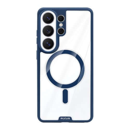 Rixus Crystal Amber Hülle für Samsung Galaxy S26 Ultra – Tiefblau