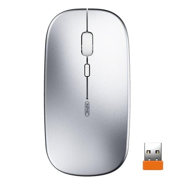 Kabellose Mini-Maus mit leisem Klick Inphic P-M1 (Silber)