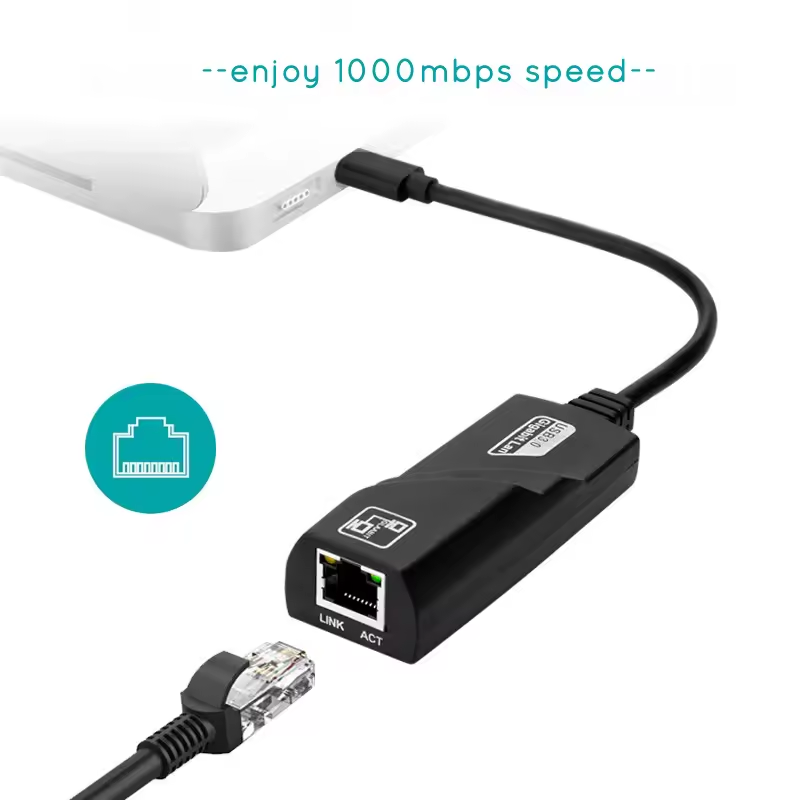 Aanvullende productafbeelding bij de USB-C naar RJ45-netwerkadapter