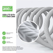 Wave WA-235 USB-A-auf-Lightning-Datenkabel, 2 m