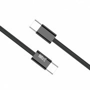 Wave WA-355 USB-C-auf-USB-C-Ladekabel 60 W, 1 m – Schwarz