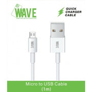 Wave WA-55 Micro-USB-Ladekabel, 1 m – Weiß