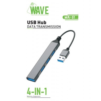 Wave WA-51 USB-Hub-Extender 4-in-1