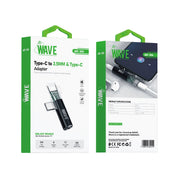 Wave WA-356 Type-C To 3.5 mm & Type-C Adapter (Call | Fast Charging | Music)