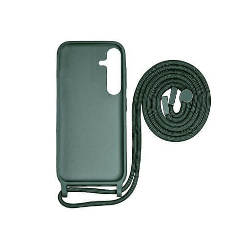 Rixus TPU-Hülle mit Band für Samsung Galaxy A35 5G – Dunkelgrün