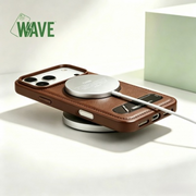 Wave Magnetische Hoes met Stand Galaxy A35 - Bruin