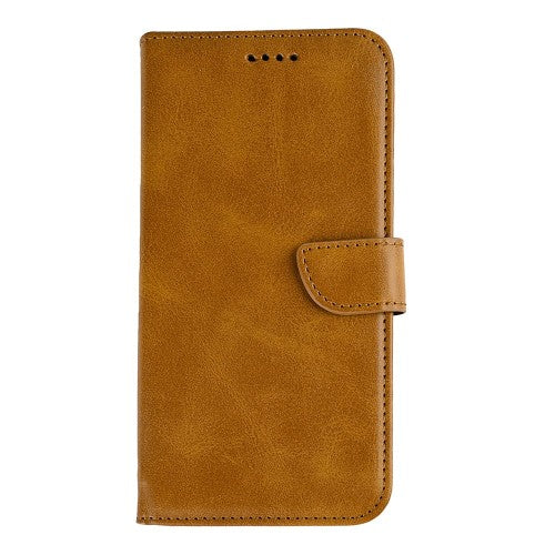 Rixus Bookcase für Samsung Galaxy S25 Edge – Hellbraun