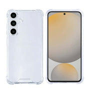 Rixus Anti-Burst Hülle für Samsung Galaxy S24 FE – Transparent