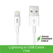 Wave WA-57 Lightning-Ladekabel, 1 m – Weiß
