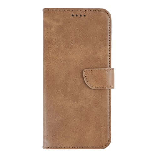 Rixus Bookcase für Samsung Galaxy S26 Plus – Hellbraun
