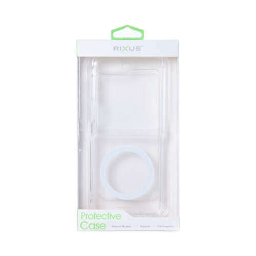 Rixus Anti-Burst MagSafe-kompatible Hülle für Samsung Galaxy Z Flip6 – Transparent