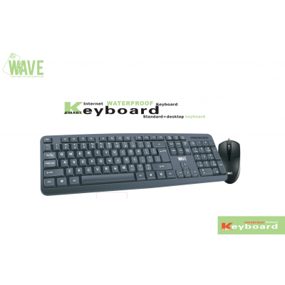 Wave WA-190 Kabelgebundene Büro-Tastatur und Maus