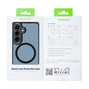 Rixus Classic 04 Hülle für Samsung Galaxy S25 Plus – MagSafe-kompatibel, Schwarz