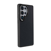 Rixus Mag Carbon Hülle für Samsung Galaxy S25 Ultra – MagSafe-kompatibel, Titanschwarz
