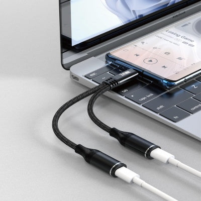Wave WA-357 Type-C To Dual Type-C Adapter (Call | Fast Charging | Music)