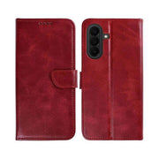 Rixus Bookcase für Samsung Galaxy A27 – Dunkelrot