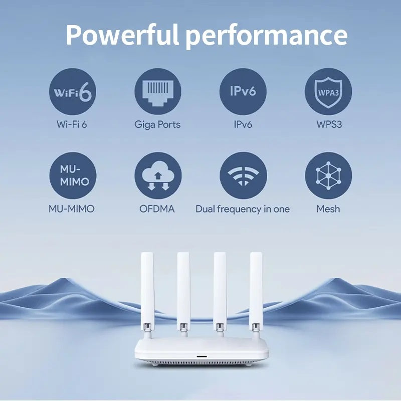 AX1800 Gigabit Dual-Band WLAN-Router WiFi 6