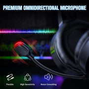 ONIKUMA X1 bedrade gaming headset 3,5 mm met LED-verlichting