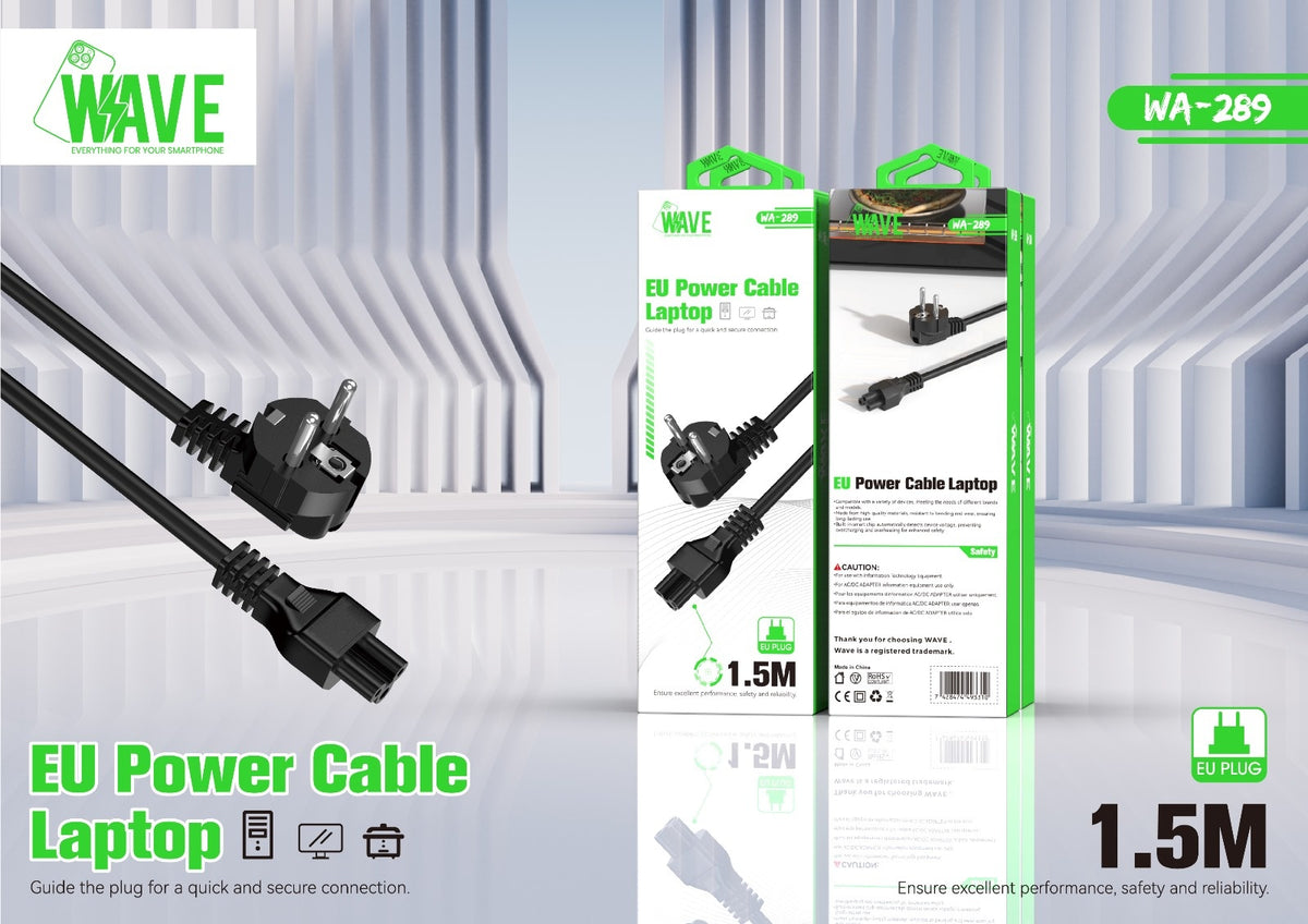 Aanvullende productafbeelding bij de Wave WA-289 C5-stroomkabel