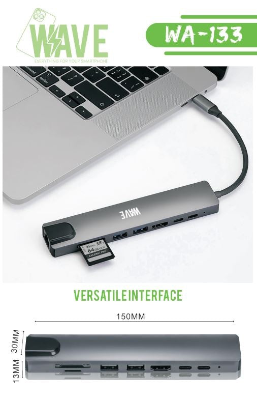 Wave WA-133 Smart-Dockingstation Typ-C 8-in-1