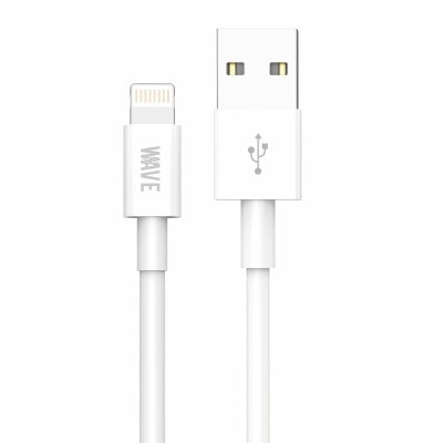 Wave WA-163 Lightning-Ladekabel 2 A, 30 cm – Weiß