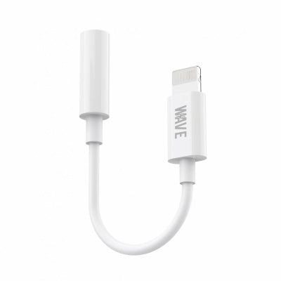 Wave WA-152 Lightning To 3.5 mm jack Adapter (wit) - Supports mic & music