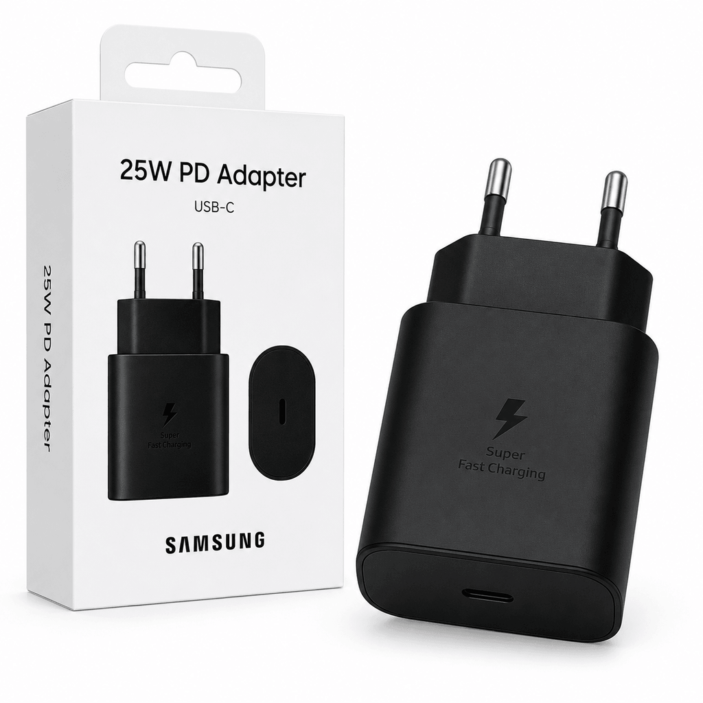 Samsung PD Wall Charger 25W USB-C – EP-TA800 – Zwart & Wit - Laad Centrum