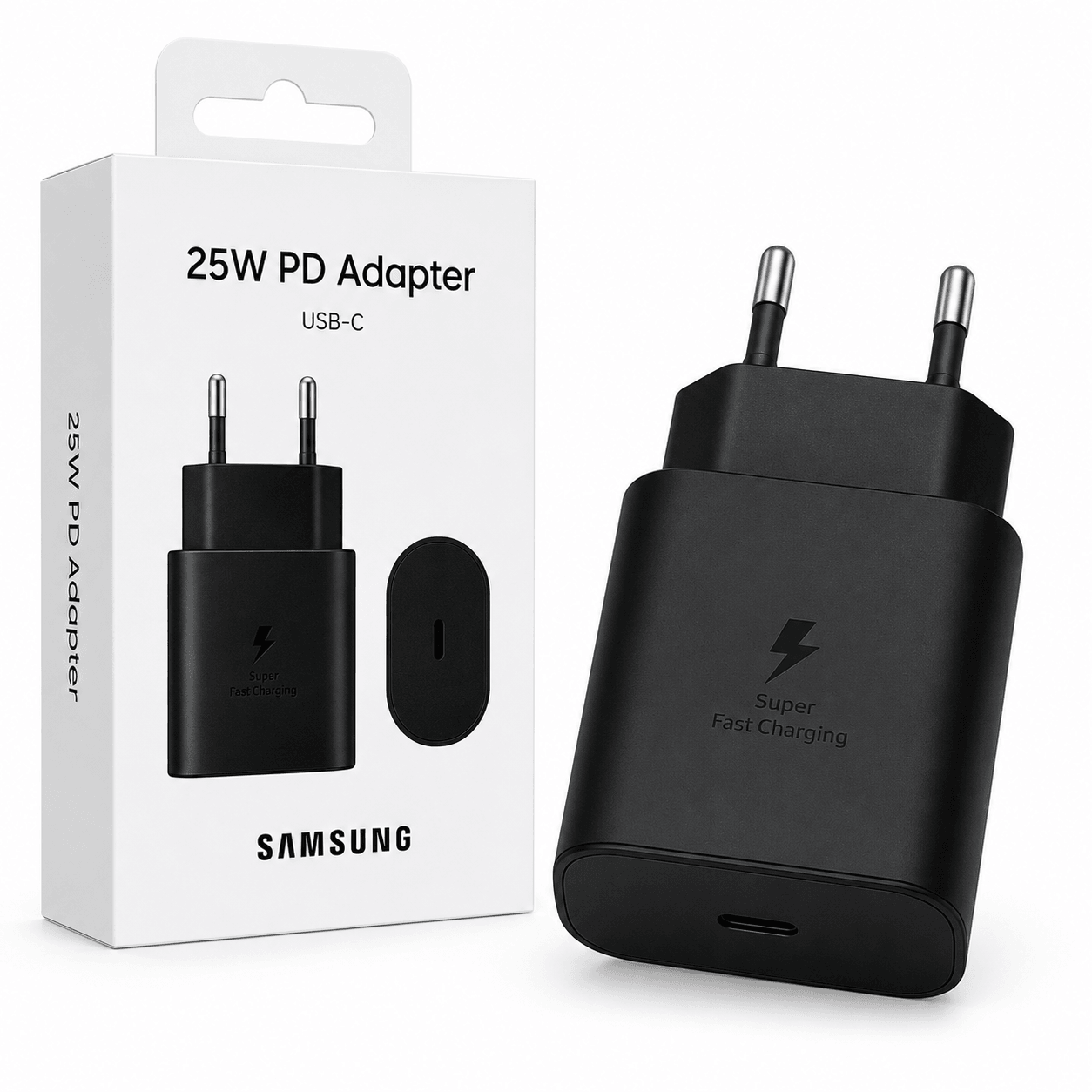 Samsung PD Wall Charger 25W USB-C – EP-TA800 – Zwart & Wit - Laad Centrum