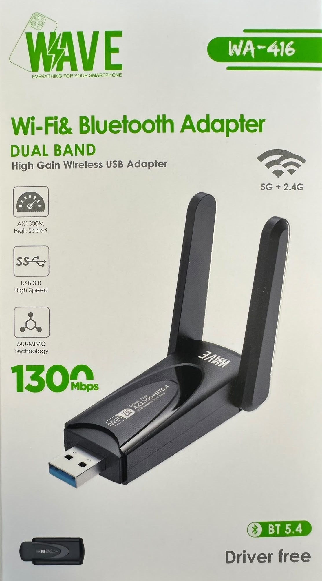 Aanvullende productafbeelding bij de Wave WA-416 netwerkadapter