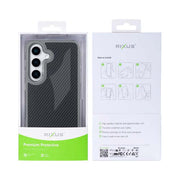 Rixus Mag Carbon Hülle für Samsung Galaxy S25 – MagSafe-kompatibel, Titangrau