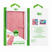 Wave Lederen boekhoes iPhone 18 Pro Max - Roze