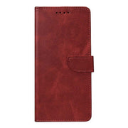 Rixus Bookcase für Samsung Galaxy S25 Ultra – Dunkelrot