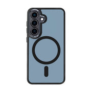 Rixus Classic 04 Hülle für Samsung Galaxy S25 Plus – MagSafe-kompatibel, Schwarz