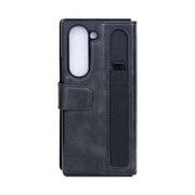 Rixus Wallet-Hülle mit Stifthalter für Samsung Galaxy Z Fold5 – Schwarz