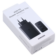 Samsung 65W Power Adapter Trio mit 2 USB-C-Ports und USB-A – Schwarz, Retail