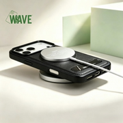 Wave Magnetische Hoes met Stand Galaxy A55 - Zwart