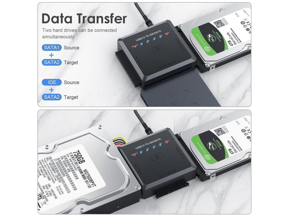 USB-zu-SATA/IDE-HDD-Adapter – USB-3.0-auf-SATA/IDE-Adapter