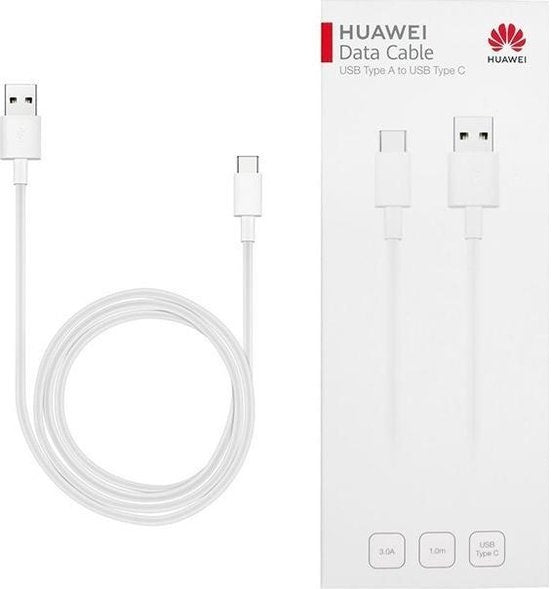 Huawei USB-A-auf-USB-C-Datenkabel 3 A, 1 m – Weiß
