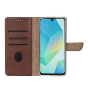 Rixus Bookcase für Samsung Galaxy A16 4G / 5G – Braun
